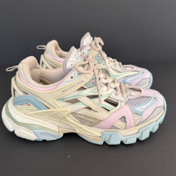 Balenciaga Track 2 Sneakers Multicolor Trainers Size 8 - Picture 5 of 10